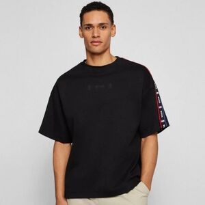 Hugo Boss & NBA Collab Oversized Interlock Cotton Relaxed-Fit T-Shirt Men Sz M